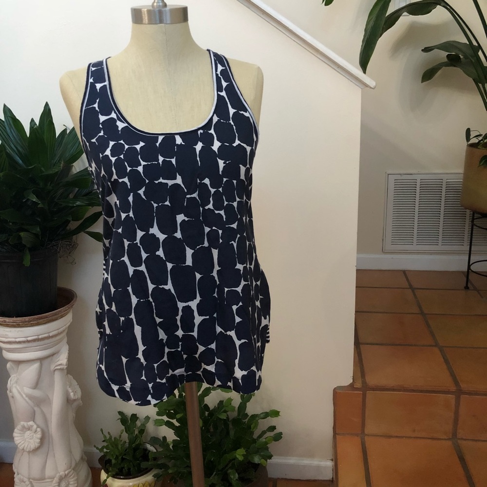 Banana Republic | Navy Blue w/ White Blouse